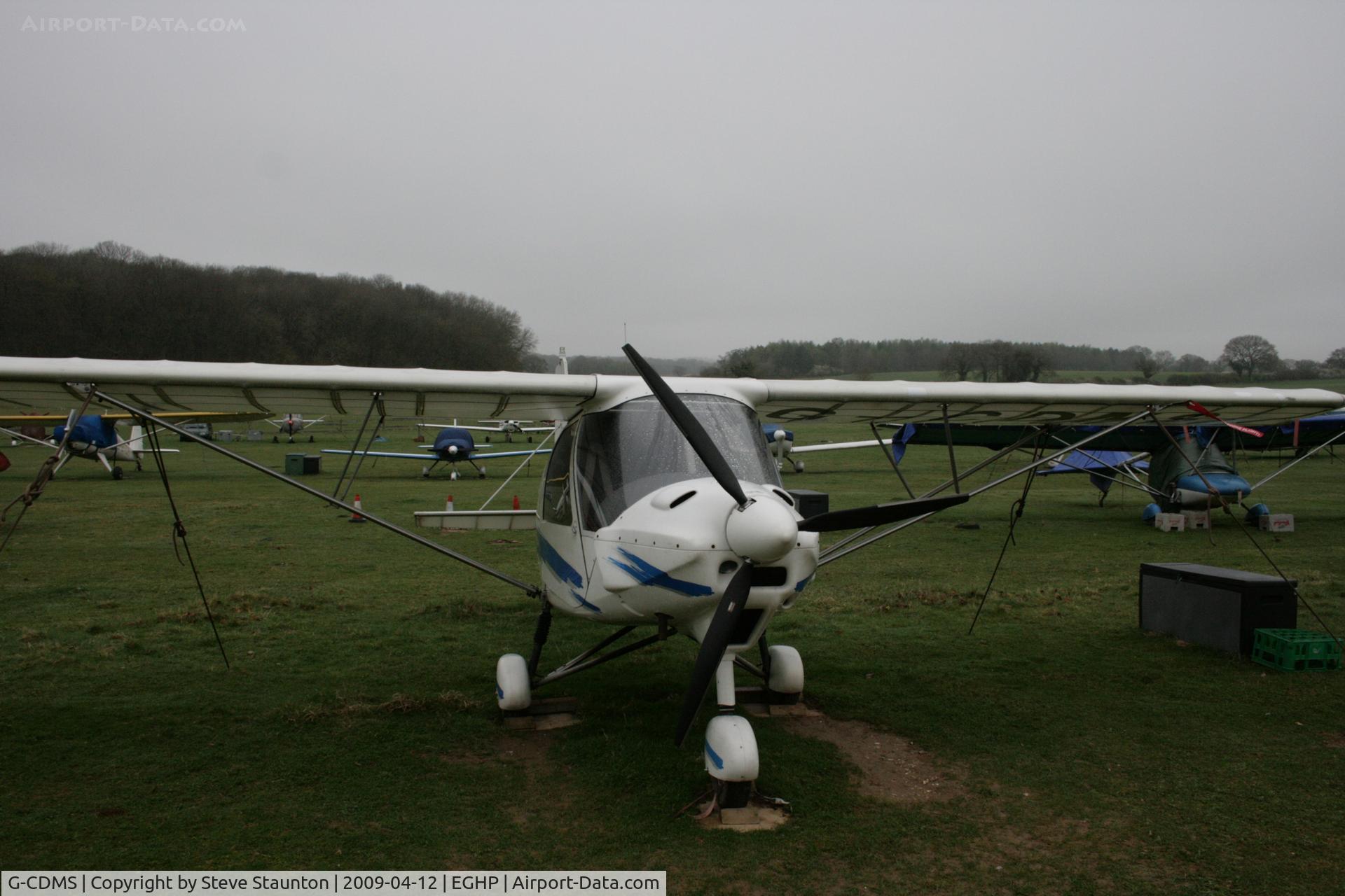 G-CDMS, 2005 Comco Ikarus C42 FB80 C/N 0506-6689, Taken at Popham Airfield, England on a gloomy April Sunday (12/04/09)