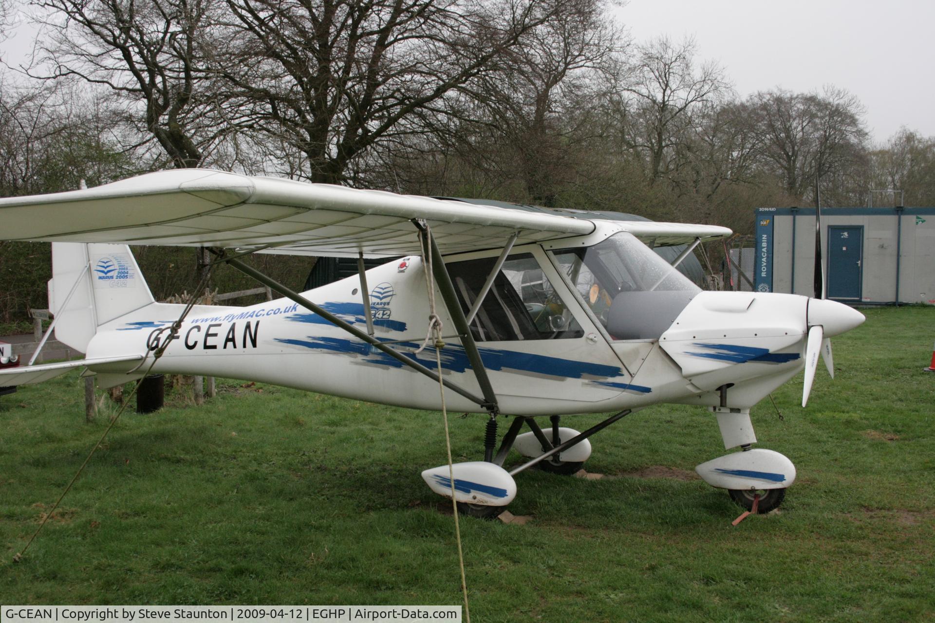 G-CEAN, 2006 Comco Ikarus C42 FB80 C/N 0606-6825, Taken at Popham Airfield, England on a gloomy April Sunday (12/04/09)