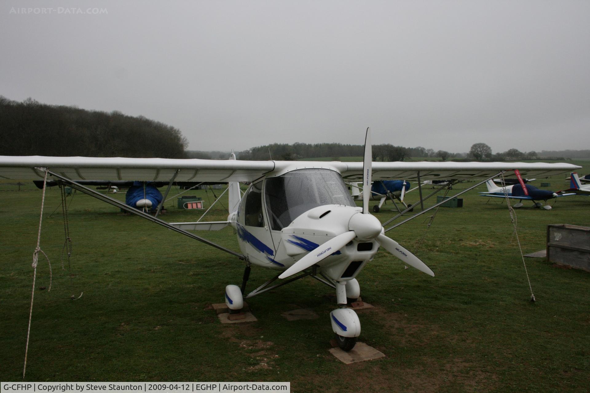 G-CFHP, 2008 Comco Ikarus C42 FB80 C/N 0805-6972, Taken at Popham Airfield, England on a gloomy April Sunday (12/04/09)