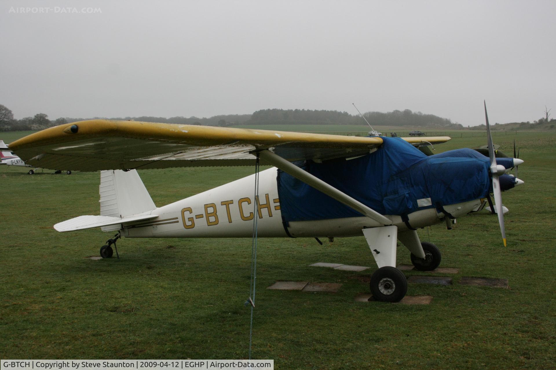 G-BTCH, 1948 Luscombe 8E Silvaire C/N 6403, Taken at Popham Airfield, England on a gloomy April Sunday (12/04/09)