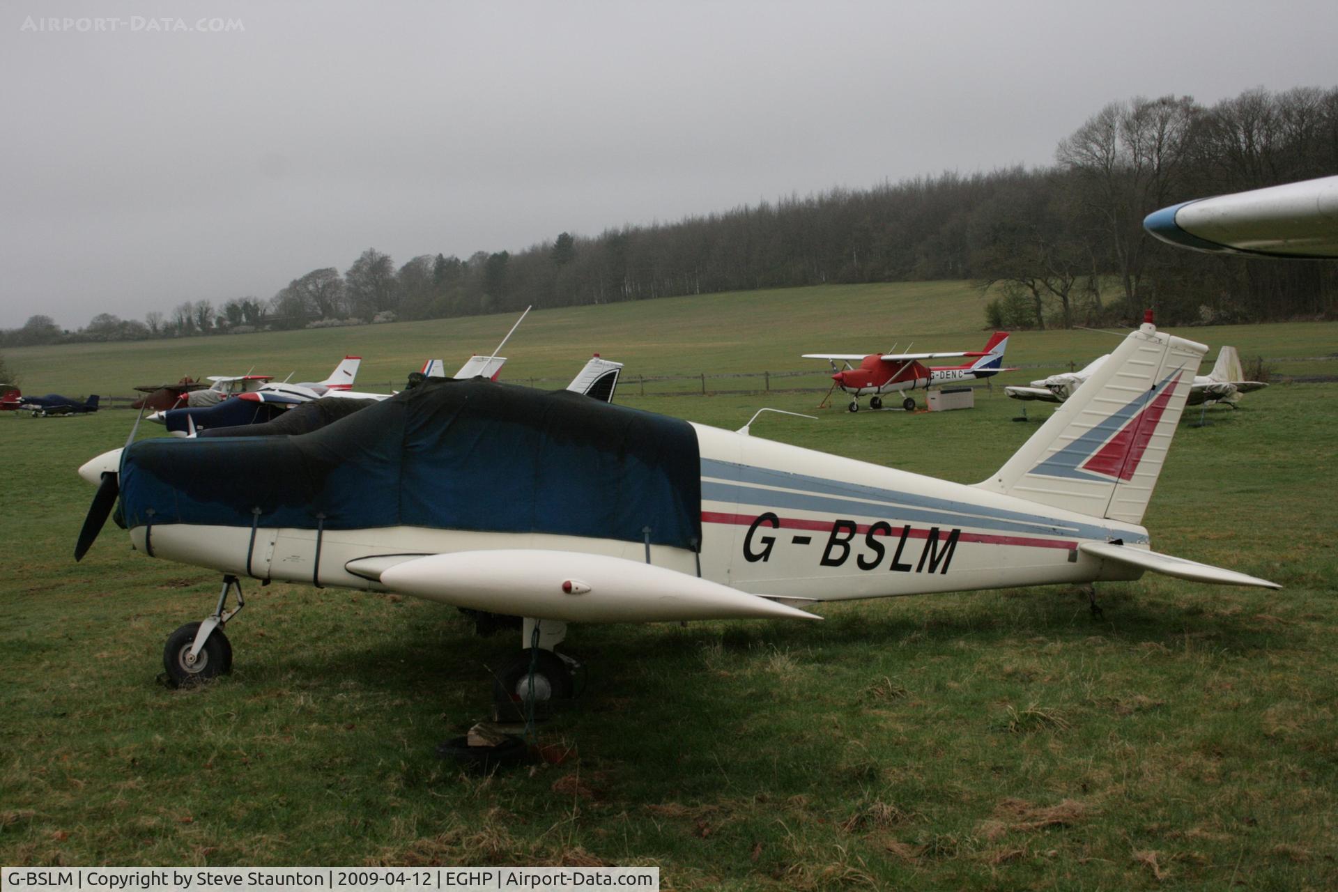 G-BSLM, 1962 Piper PA-28-160 Cherokee Cherokee C/N 28-308, Taken at Popham Airfield, England on a gloomy April Sunday (12/04/09)