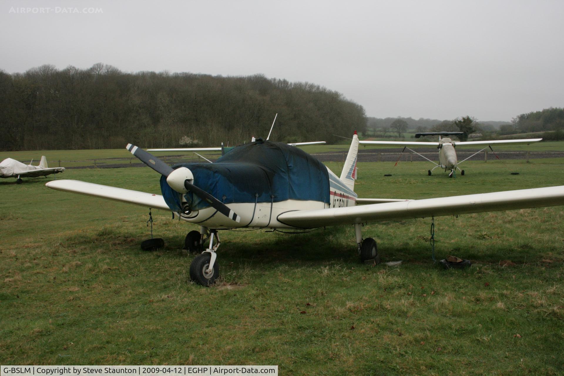 G-BSLM, 1962 Piper PA-28-160 Cherokee Cherokee C/N 28-308, Taken at Popham Airfield, England on a gloomy April Sunday (12/04/09)