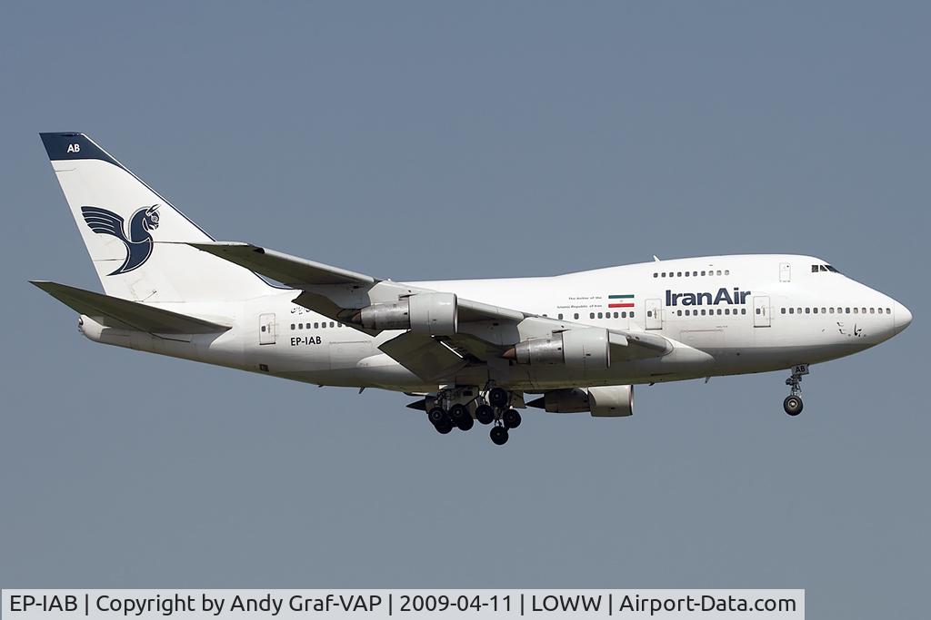 EP-IAB, 1976 Boeing 747SP-86 C/N 20999, Iran Air 747SP