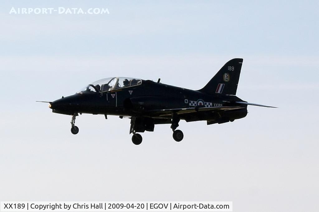 XX189, 1977 Hawker Siddeley Hawk T.1A C/N 036/312036, RAF No 4 FTS/19(R) Sqn