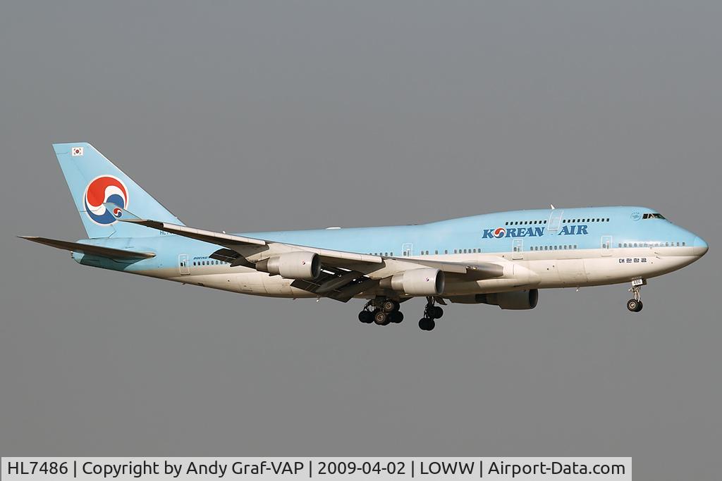 HL7486, 1992 Boeing 747-4B5 C/N 26396, Korean Air 747-400