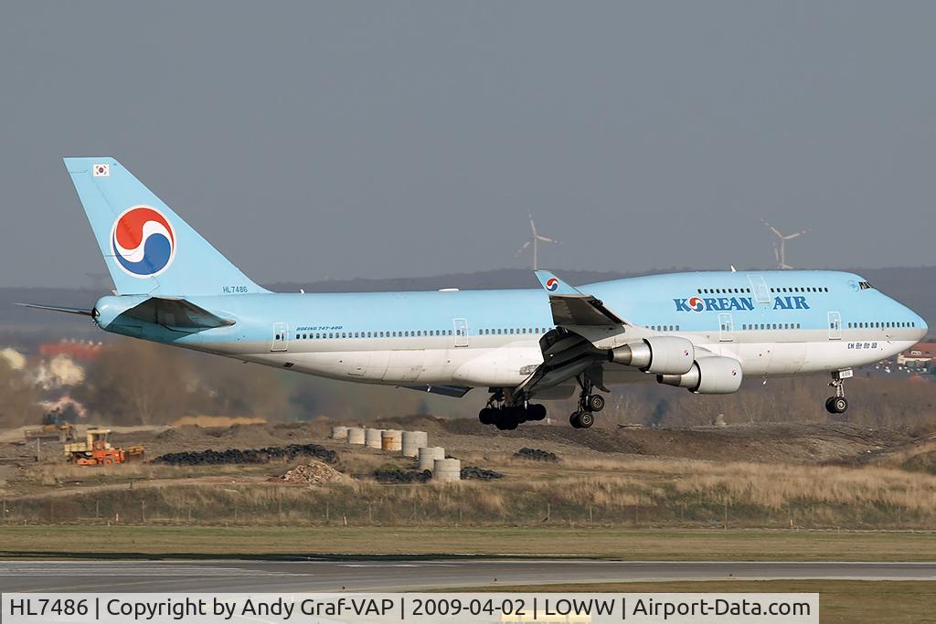 HL7486, 1992 Boeing 747-4B5 C/N 26396, Korean Air 747-400