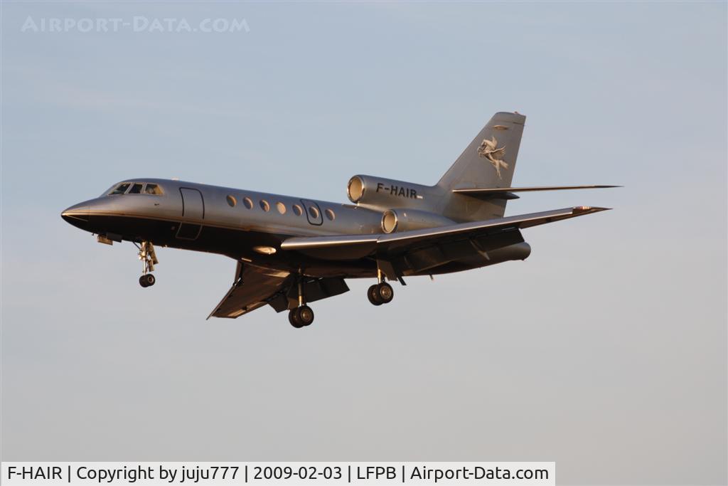 F-HAIR, 1981 Dassault Falcon 50 C/N 037, on transit at Le Bourget