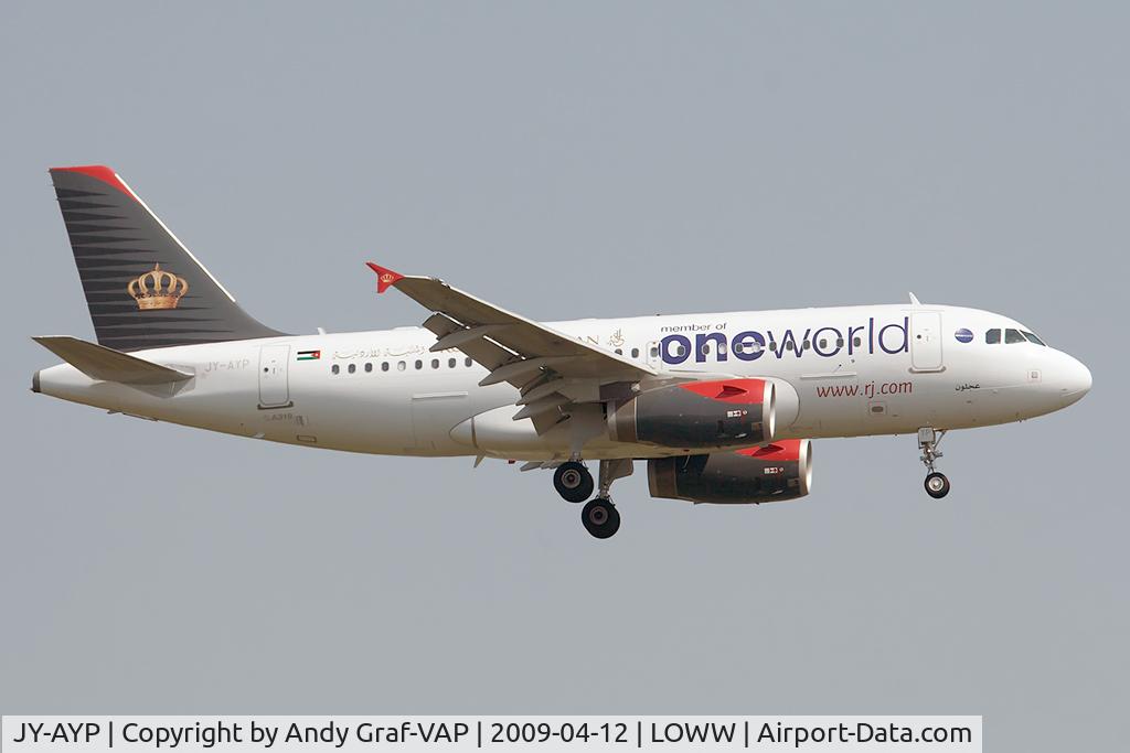 JY-AYP, 2009 Airbus A319-132 C/N 3832, Royal Jordanian A319