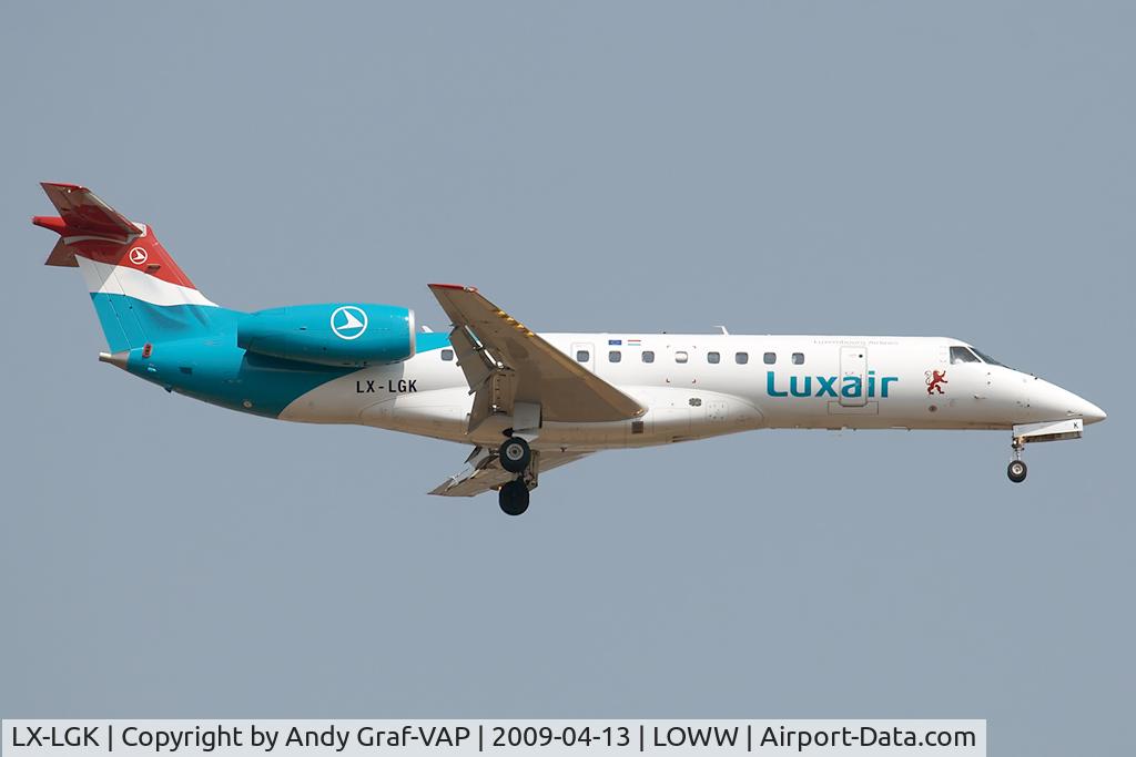 LX-LGK, 2005 Embraer ERJ-135LR (EMB-135LR) C/N 14500886, Luxair EMB135