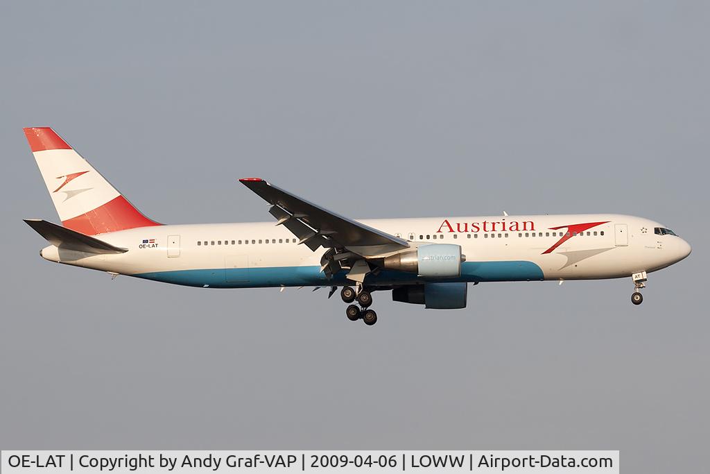 OE-LAT, 1991 Boeing 767-31A C/N 25273, Austrian Airlines 767-300