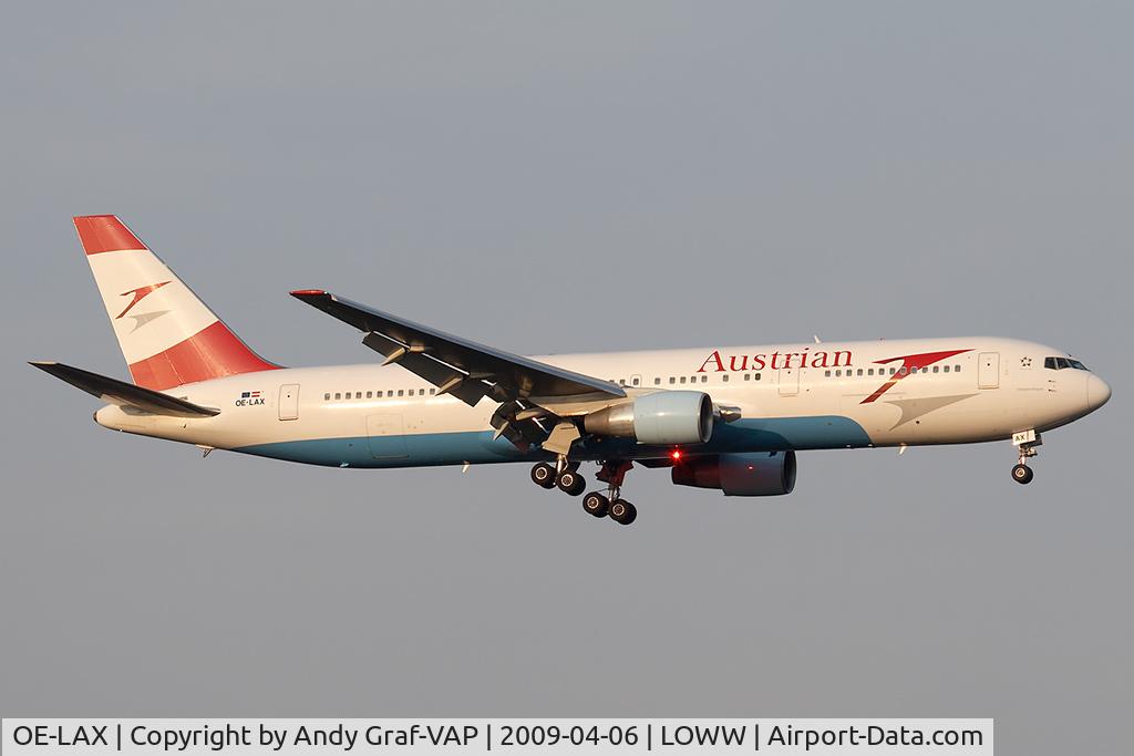 OE-LAX, 1992 Boeing 767-3Z9/ER C/N 27095, Austrian Airlines 767-300