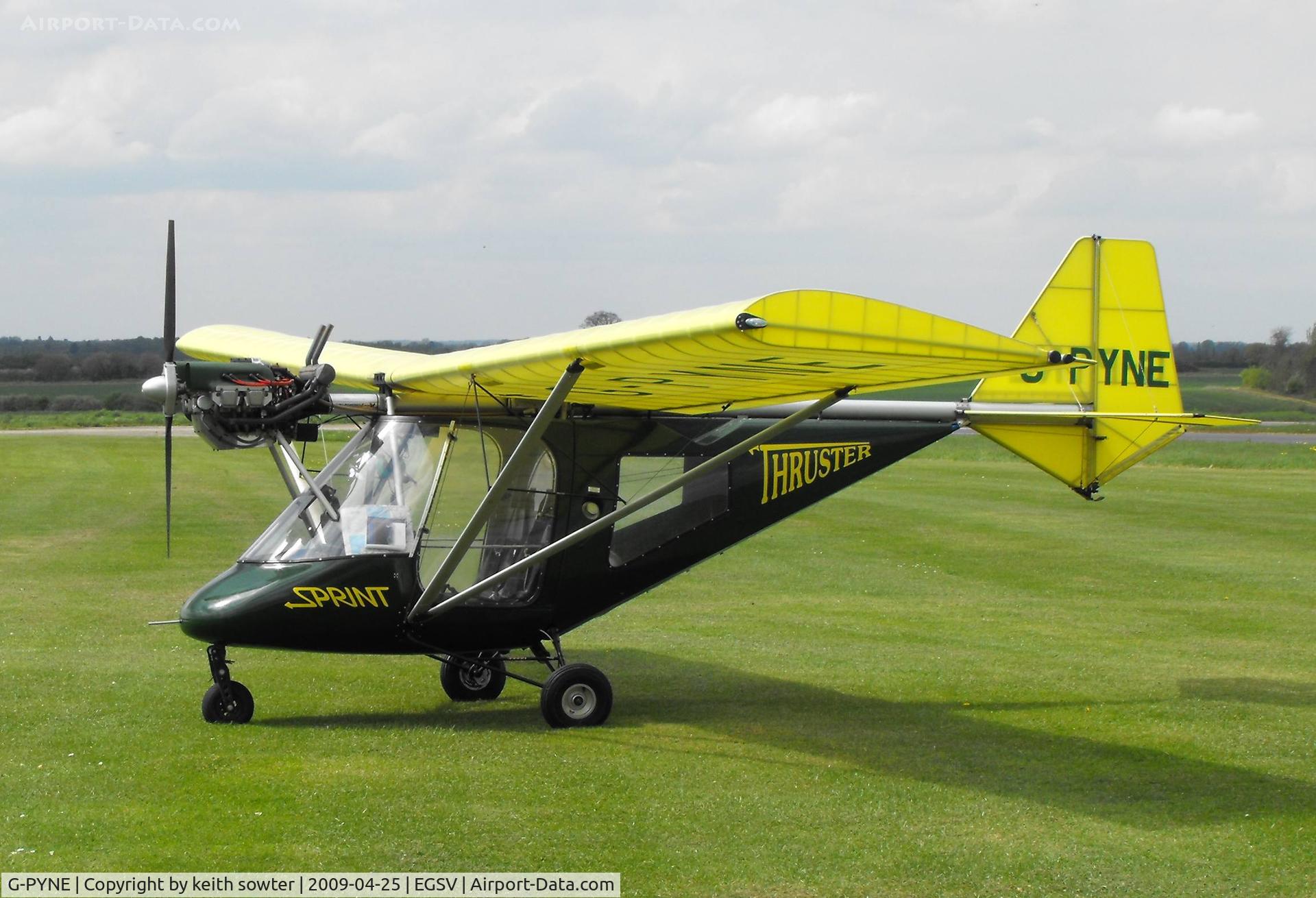 G-PYNE, 2002 Thruster T600N 450 C/N 0072-T600N-067, Visiting from its shipmeadow base