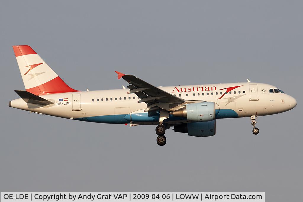 OE-LDE, 2005 Airbus A319-112 C/N 2494, Austrian Airlines A319