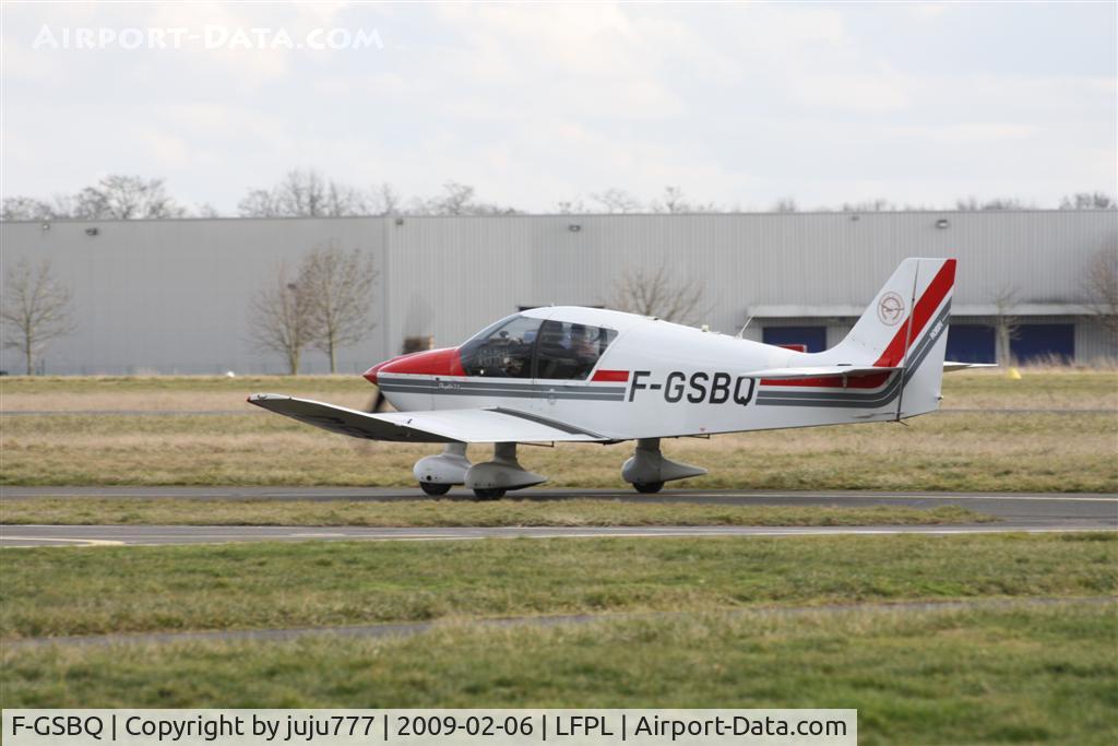 F-GSBQ, Robin DR-400-120 Dauphin 2+2 C/N 2374, on display at Logne