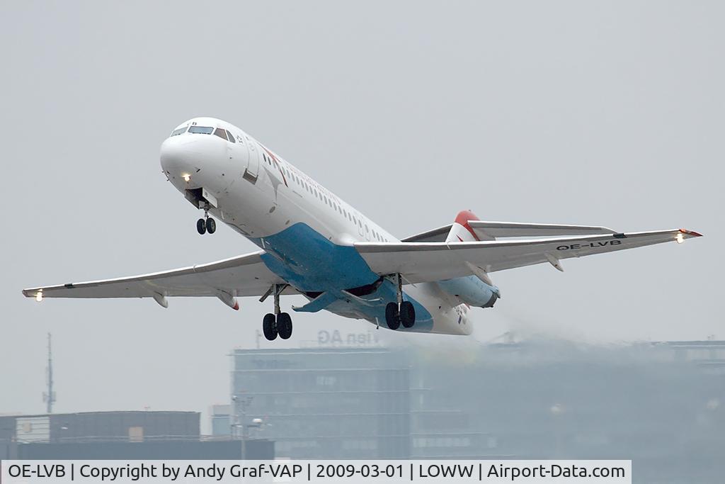 OE-LVB, 1994 Fokker 100 (F-28-0100) C/N 11502, Austrian Arrows F100