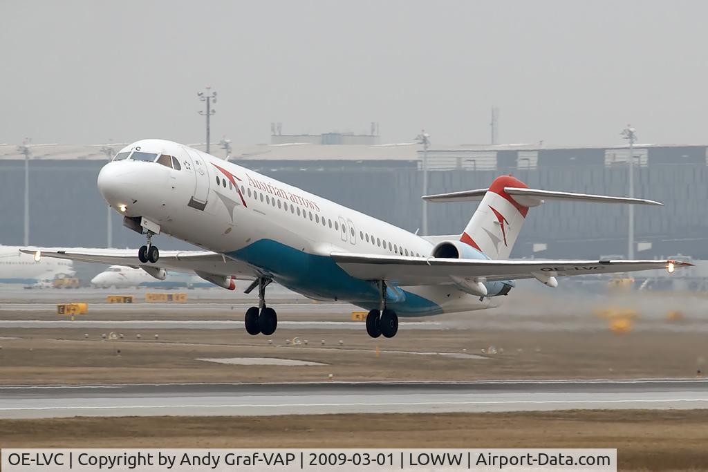 OE-LVC, 1993 Fokker 100 (F-28-0100) C/N 11446, Austrian Arrows F100