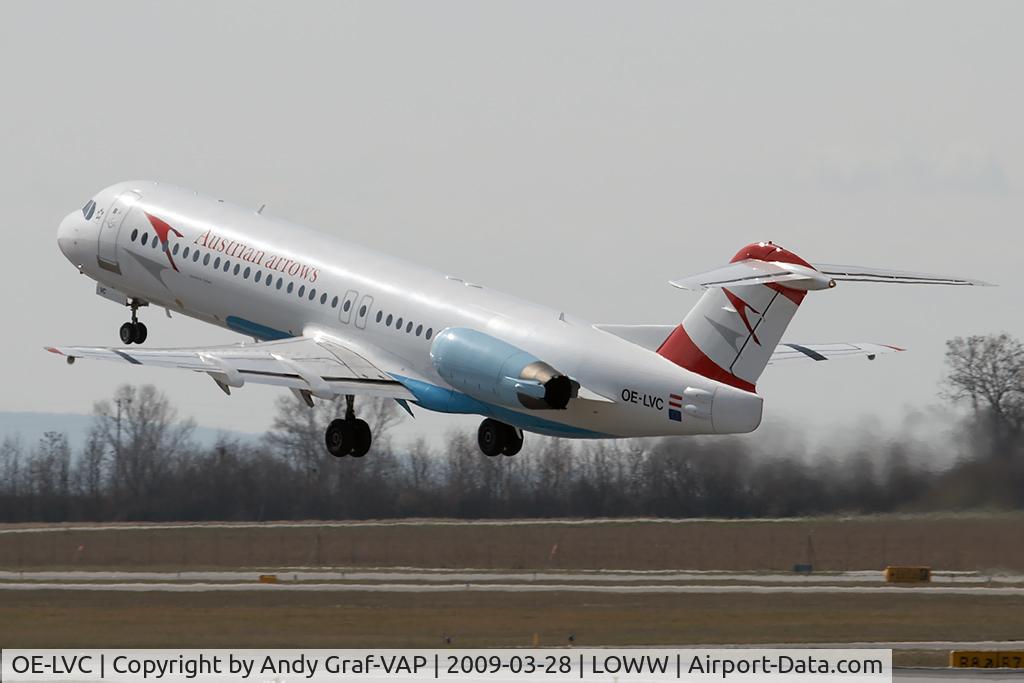 OE-LVC, 1993 Fokker 100 (F-28-0100) C/N 11446, Austrian Arrows F100