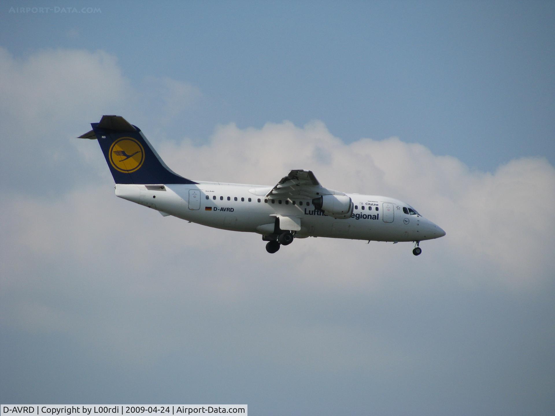 D-AVRD, 1995 British Aerospace Avro 146-RJ85 C/N E.2257, D-AVRD