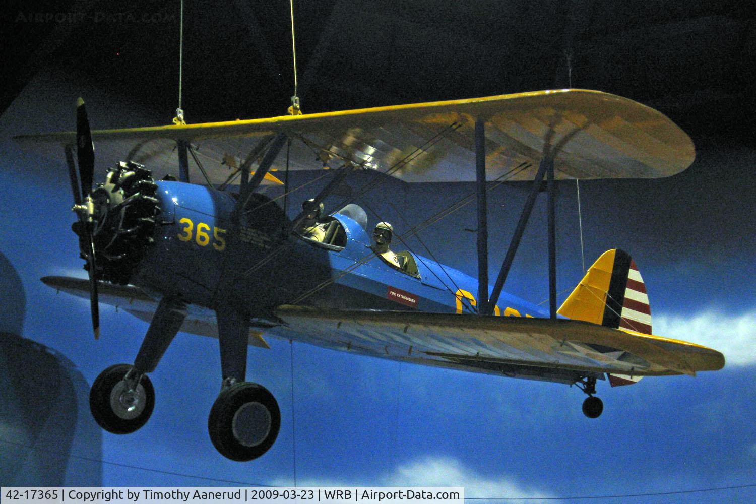 42-17365, 1942 Boeing PT-13D Kaydet (E75) C/N 75-5528, Museum of Aviation, Robins AFB