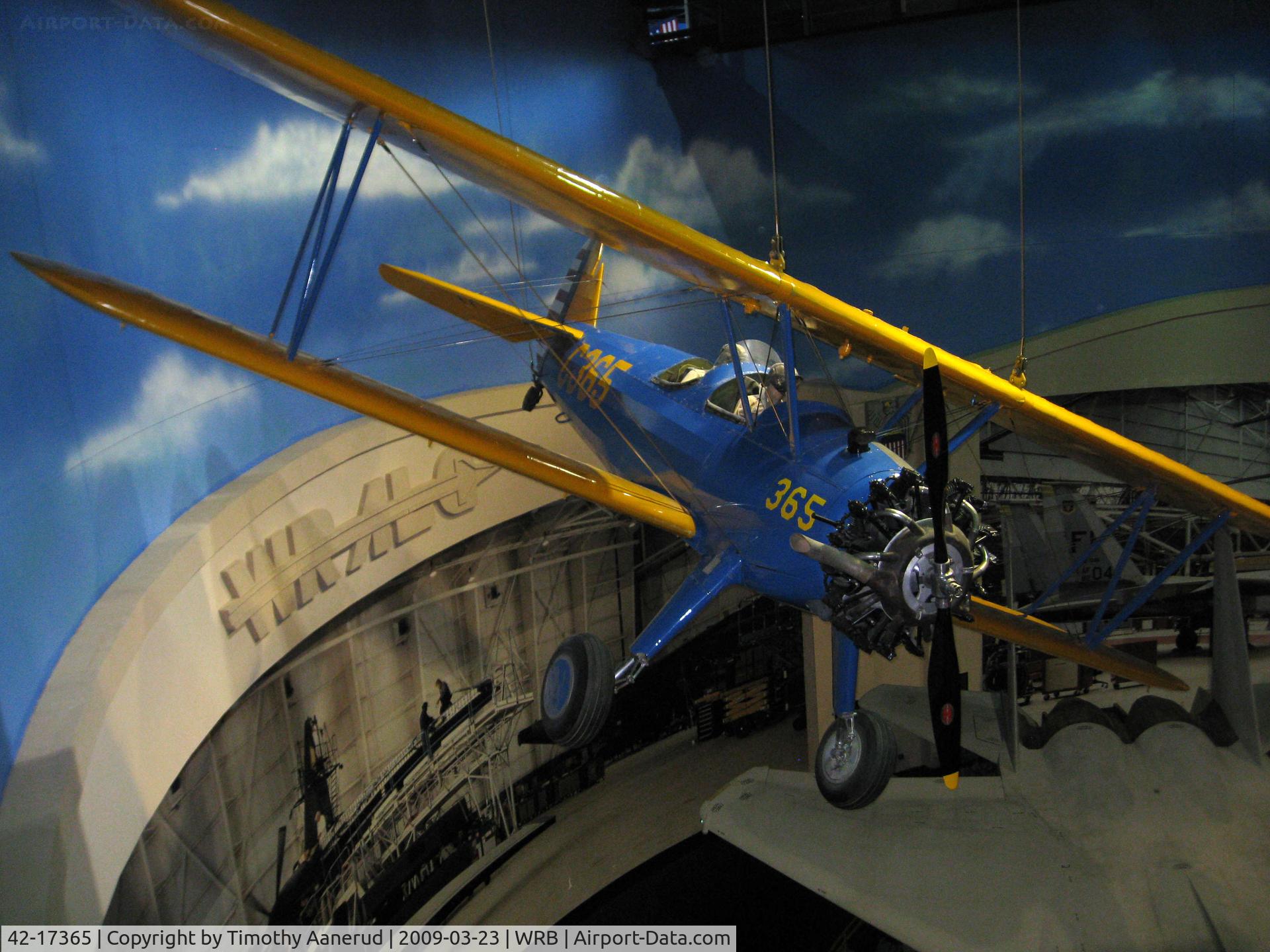 42-17365, 1942 Boeing PT-13D Kaydet (E75) C/N 75-5528, Museum of Aviation, Robins AFB