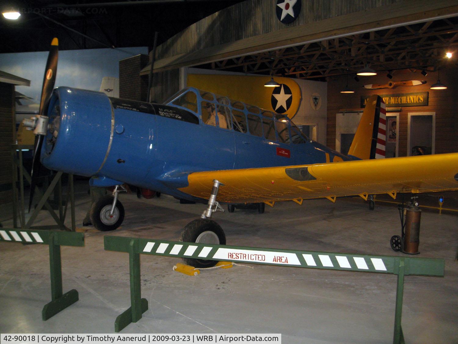 42-90018, 1942 Vultee BT-13B Valiant C/N Not found 42-90018, Museum of Aviation, Robins AFB