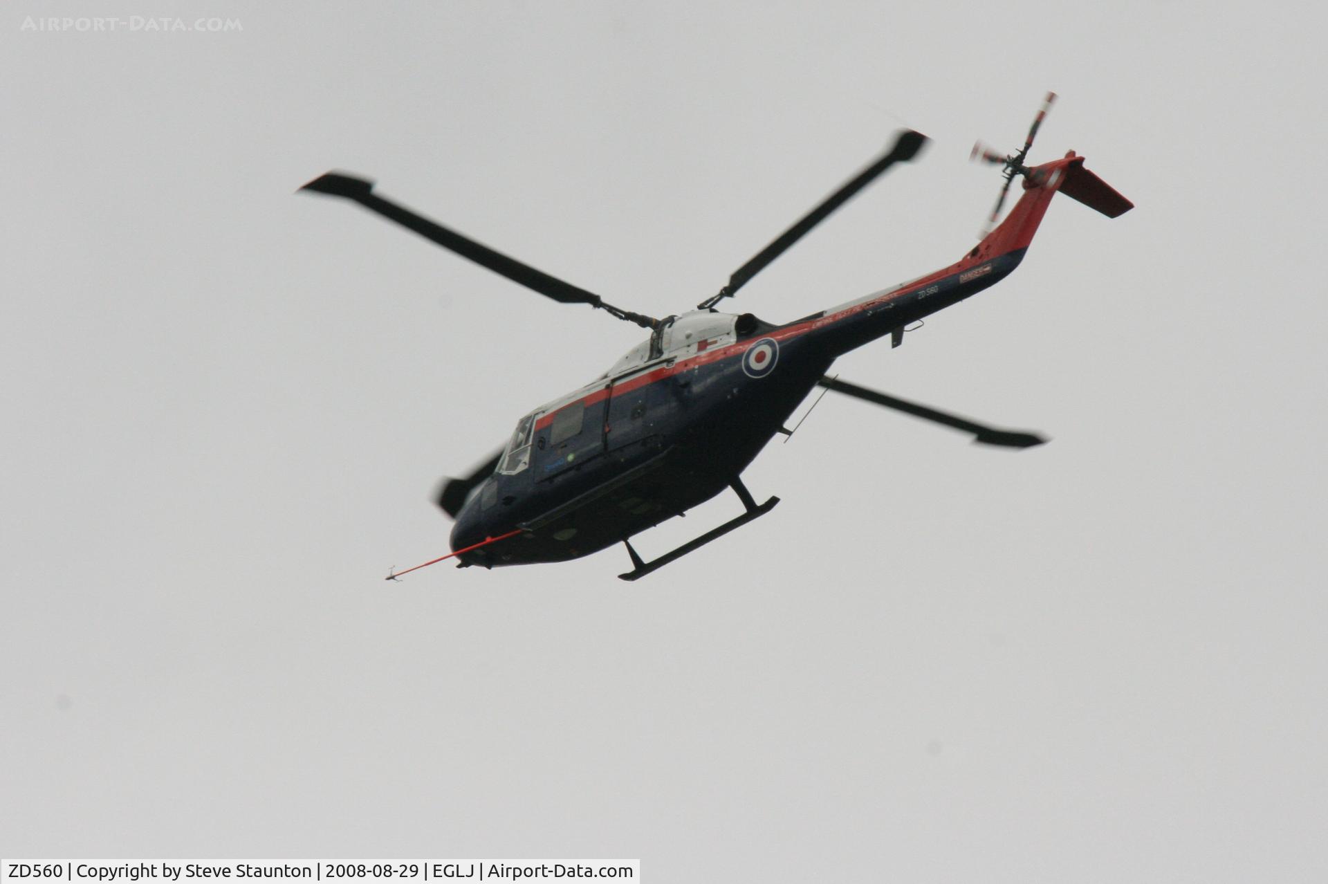ZD560, 1987 Westland Lynx AH.7 C/N 333, Taken whilst over flying Chalgrove Airfield (EGLJ)