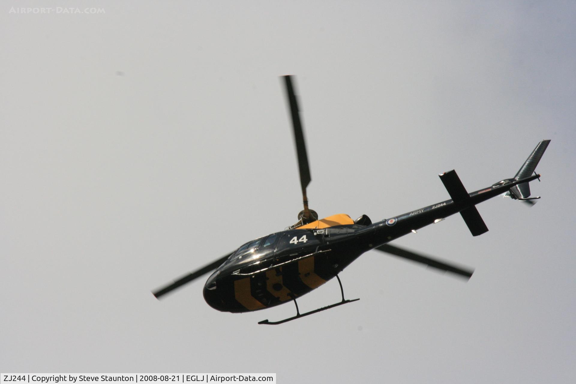 ZJ244, 1997 Eurocopter AS-350BB Squirrel HT2 Ecureuil C/N 3026, Taken whilst over flying Chalgrove Airfield (EGLJ)
