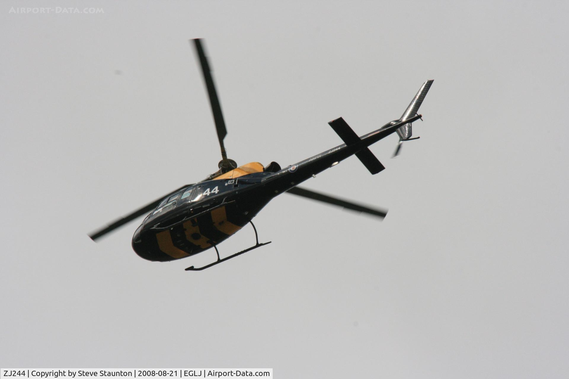 ZJ244, 1997 Eurocopter AS-350BB Squirrel HT2 Ecureuil C/N 3026, Taken whilst over flying Chalgrove Airfield (EGLJ)