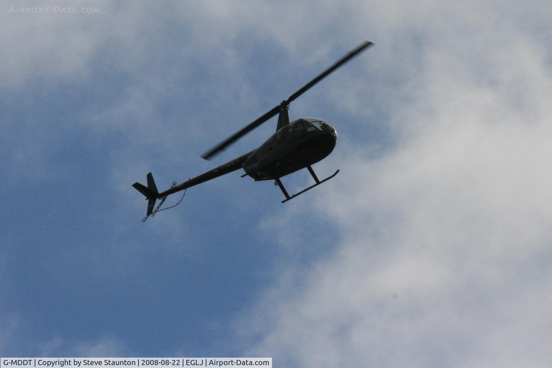 G-MDDT, 2006 Robinson R44 Raven II C/N 11474, Taken whilst over flying Chalgrove Airfield (EGLJ)