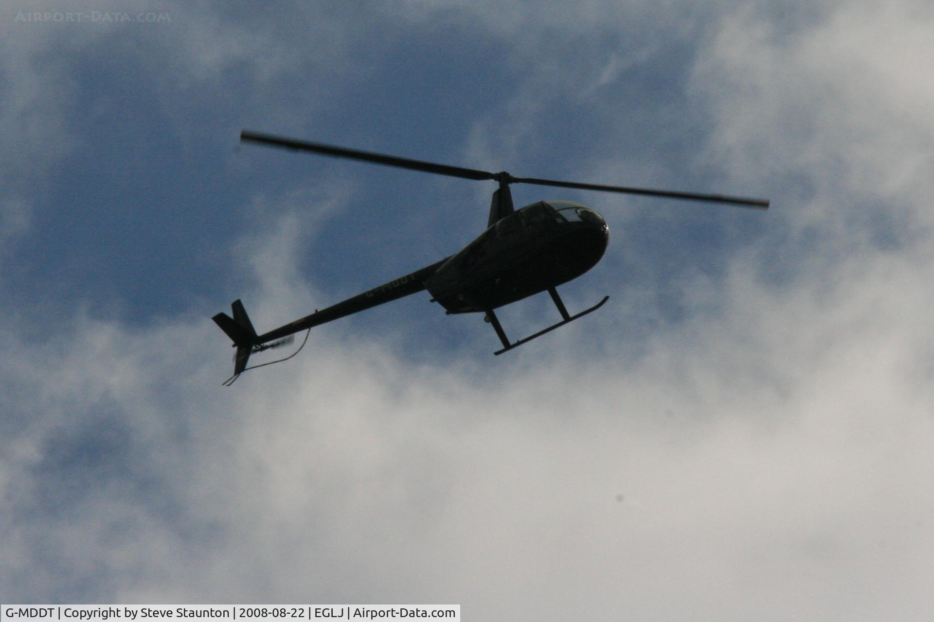 G-MDDT, 2006 Robinson R44 Raven II C/N 11474, Taken whilst over flying Chalgrove Airfield (EGLJ)