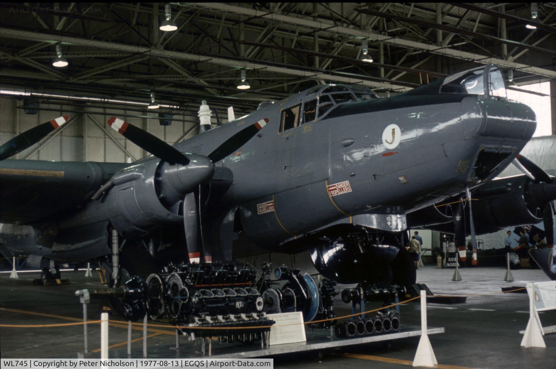 WL745, 1953 Avro 716 Shackleton AEW.2 C/N Not found WL745, Shackleton AEW.2 of 8 Squadron at the 1977 RAF Lossiemouth Open Day.