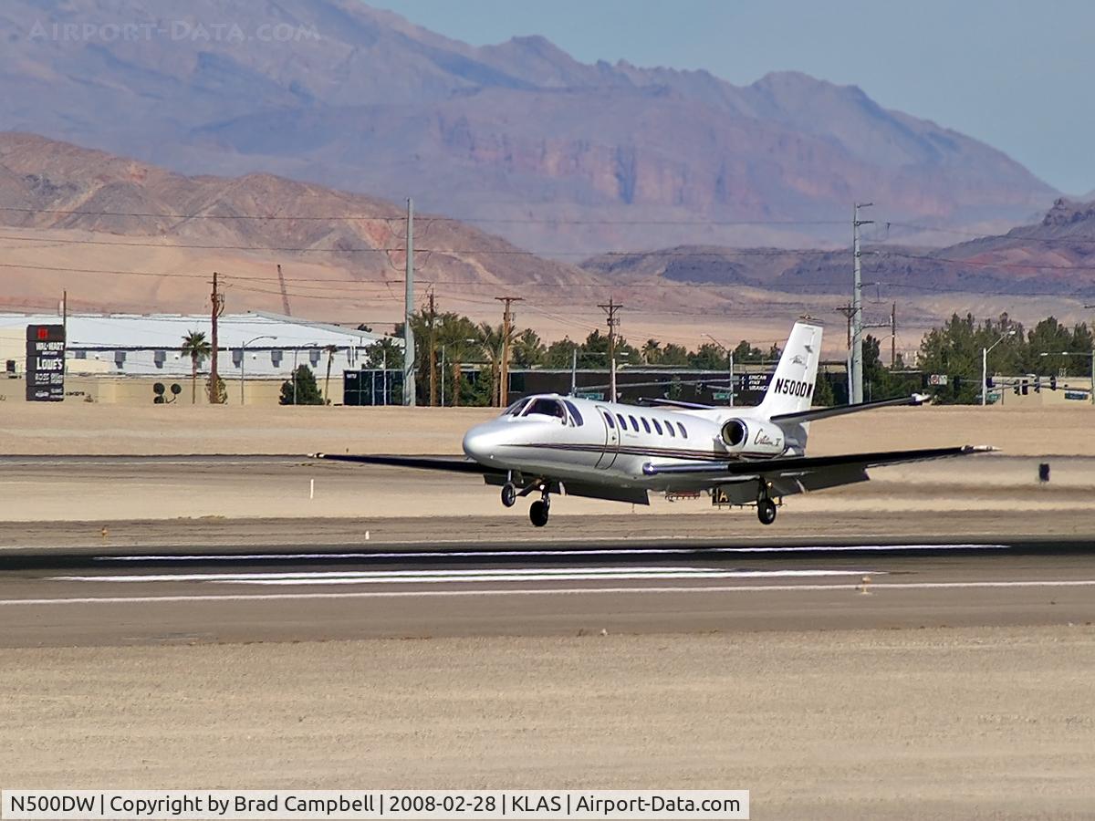 N500DW, 1992 Cessna 560 C/N 560-0199, Darwal Inc. - Harrisburg, North Carolina / 1992 Cessna 560 / The 'DW' stands for Darrell Waltrip but any self-respecting NASCAR fan would know that!