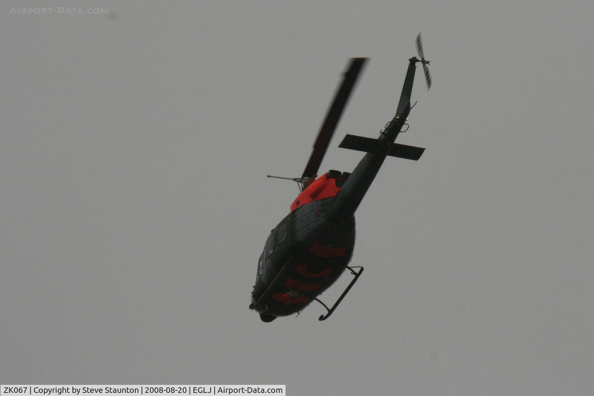 ZK067, 1977 Bell 212 AH3 C/N 30835, Taken whilst over flying Chalgrove Airfield (EGLJ)