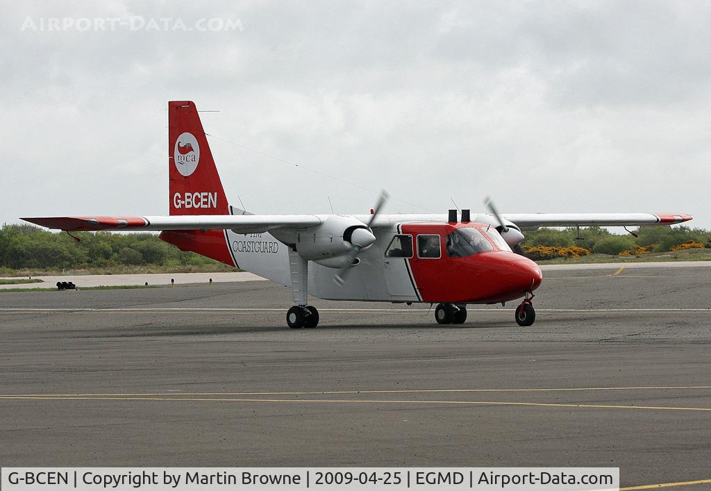 G-BCEN, 1974 Britten-Norman BN-2A-26 Islander C/N 403, ENGLISH COASTGUARD AIRCRAFT
