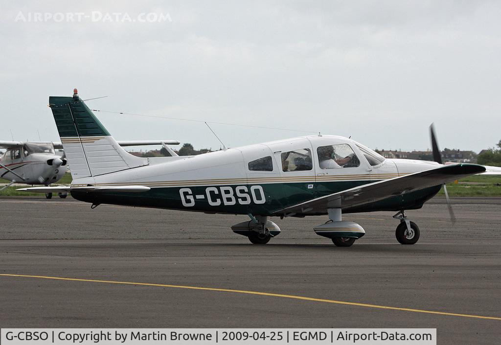 G-CBSO, 1976 Piper PA-28-181 Cherokee Archer II C/N 28-7690376, Piper PA28