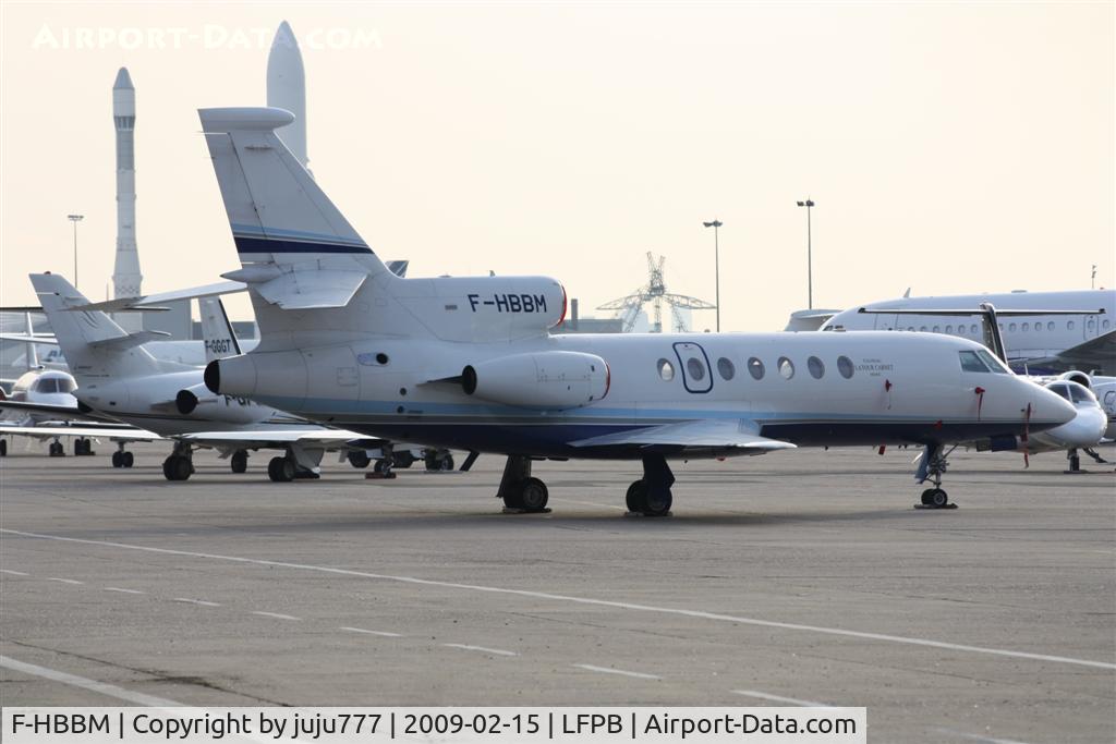 F-HBBM, 1980 Dassault Falcon 50 C/N 016, on transit at Le Bourget