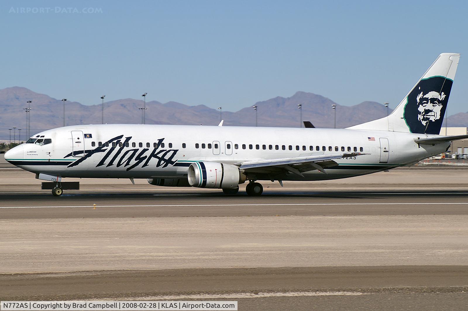 N772AS, 1993 Boeing 737-4Q8 C/N 25105, Alaska Airlines / 1993 Boeing 737-4Q8