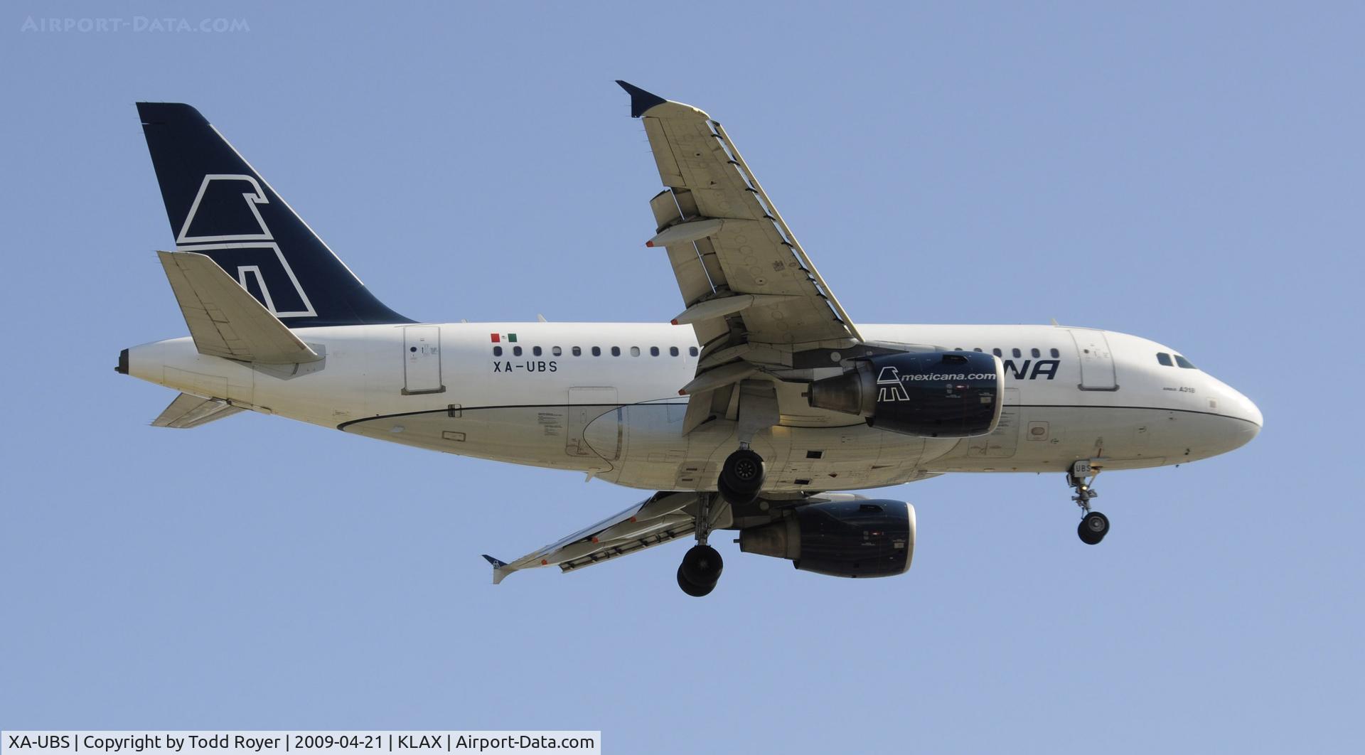 XA-UBS, 2004 Airbus A318-111 C/N 2358, Landing 24R at LAX