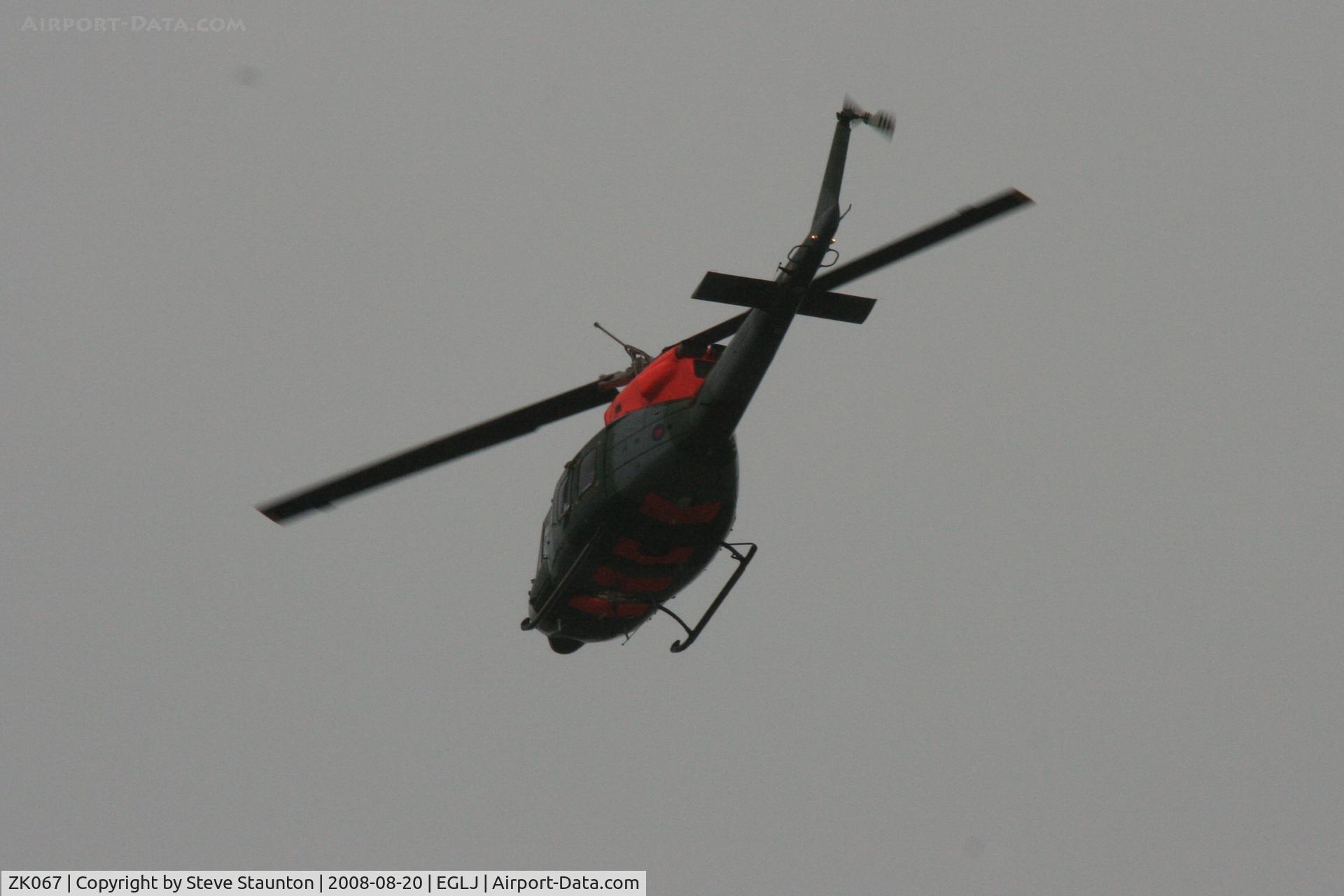 ZK067, 1977 Bell 212 AH3 C/N 30835, Taken whilst over flying Chalgrove Airfield (EGLJ)