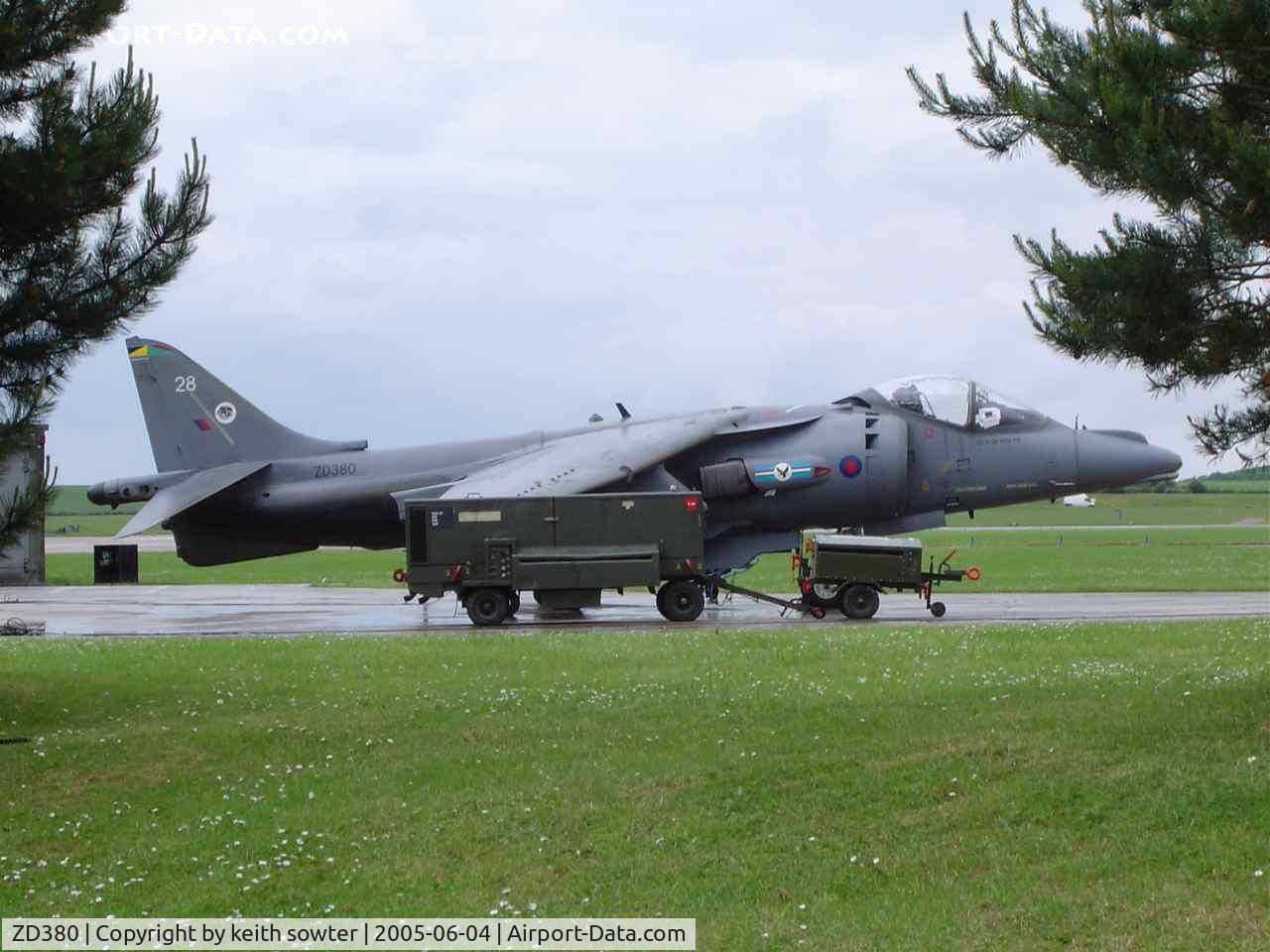 ZD380, 1988 British Aerospace Harrrier GR.7 C/N P28, At the RAF Mrham Families Day display