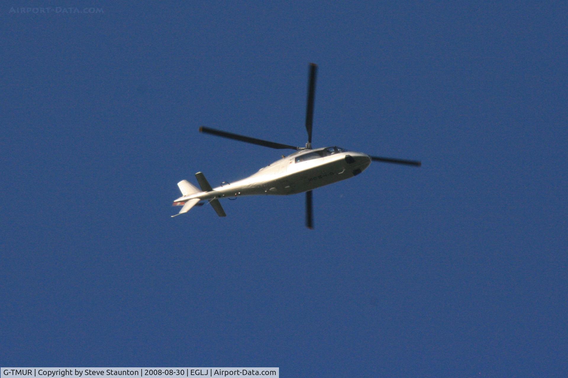 G-TMUR, 1985 Agusta A109A II C/N 7289, Taken whilst over flying Chalgrove Airfield (EGLJ)