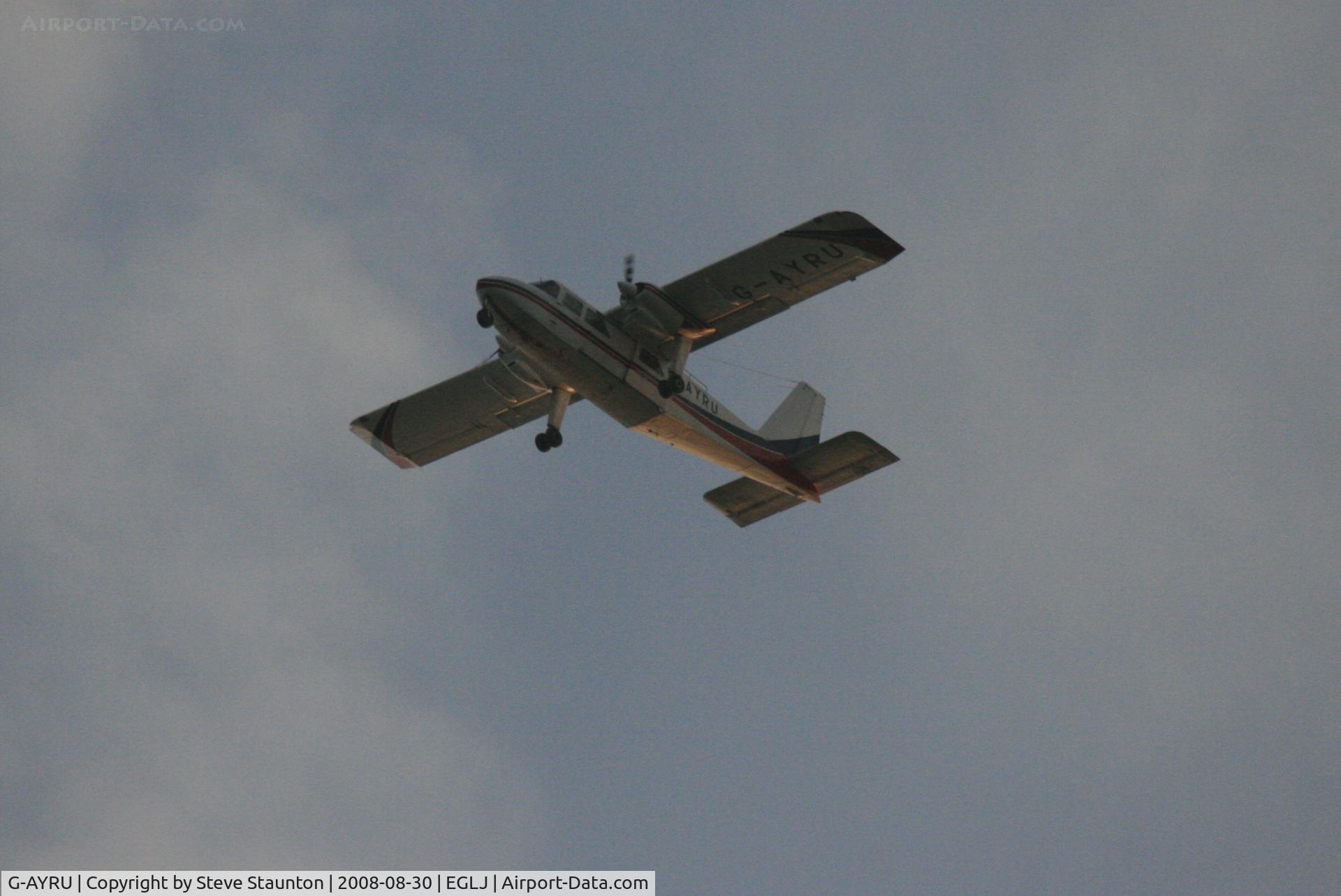 G-AYRU, 1970 Britten-Norman BN-2A-6 Islander C/N 181, Taken whilst over flying Chalgrove Airfield (EGLJ)