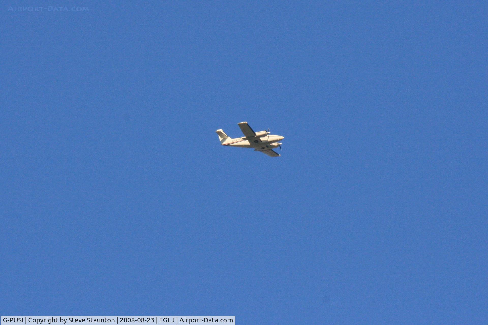 G-PUSI, 1983 Cessna T303 Crusader C/N T303-00273, Taken whilst over flying Chalgrove Airfield (EGLJ)
