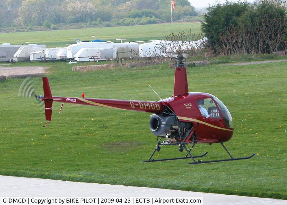 G-DMCD, 1989 Robinson R22 Beta C/N 1201, JUST DEPARTING THE HELI AIR APRON