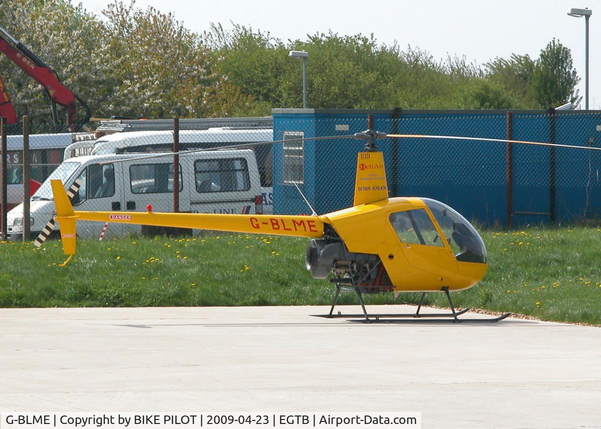 G-BLME, 1980 Robinson R22 C/N 0032, R22 ON THE HELI AIR APRON