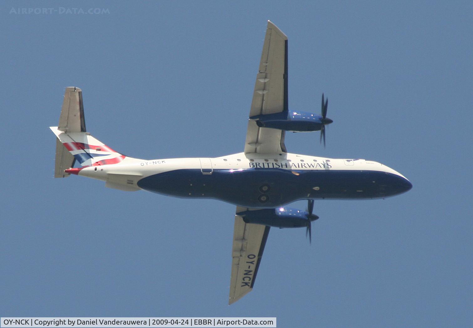 OY-NCK, 1995 Dornier 328-100 C/N 3061, flight BA8227 is on approach to rwy 07L