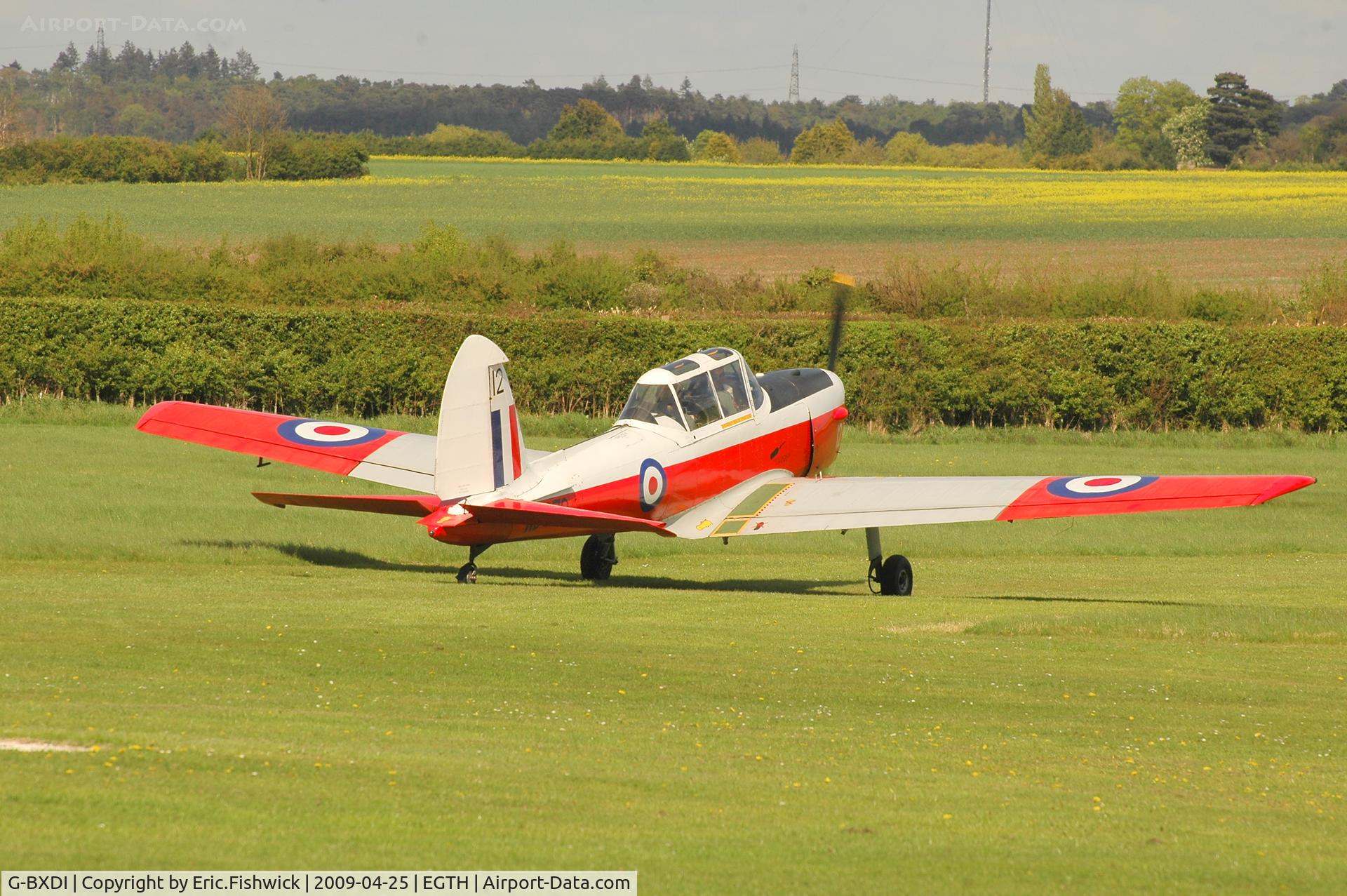 G-BXDI, 1952 De Havilland DHC-1 Chipmunk 22 C/N C1/0312, 2. G-BXDI departing Shuttleworth (Old Warden) Aerodrome.