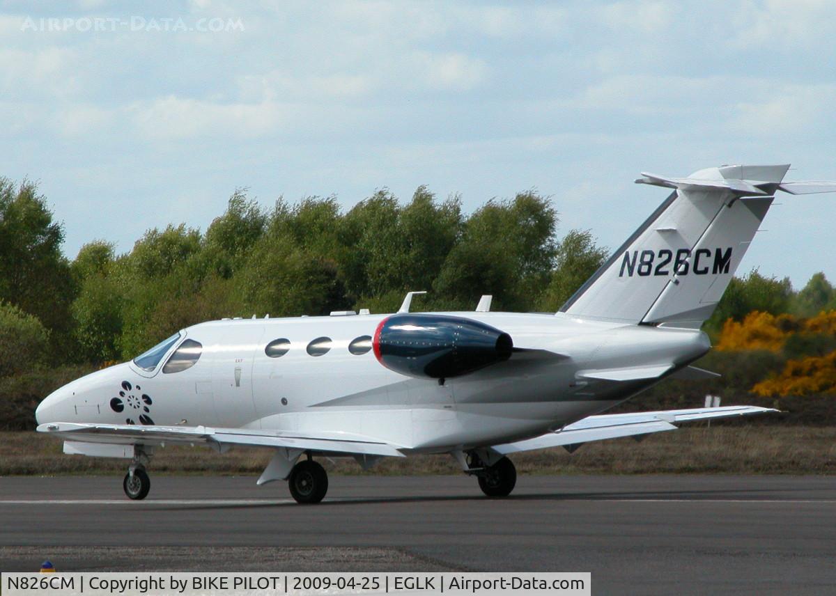 N826CM, 2008 Cessna 510 Citation Mustang Citation Mustang C/N 510-0126, ONE OF THE BLINK FLEET COMMENCING TAKE OFF RUN