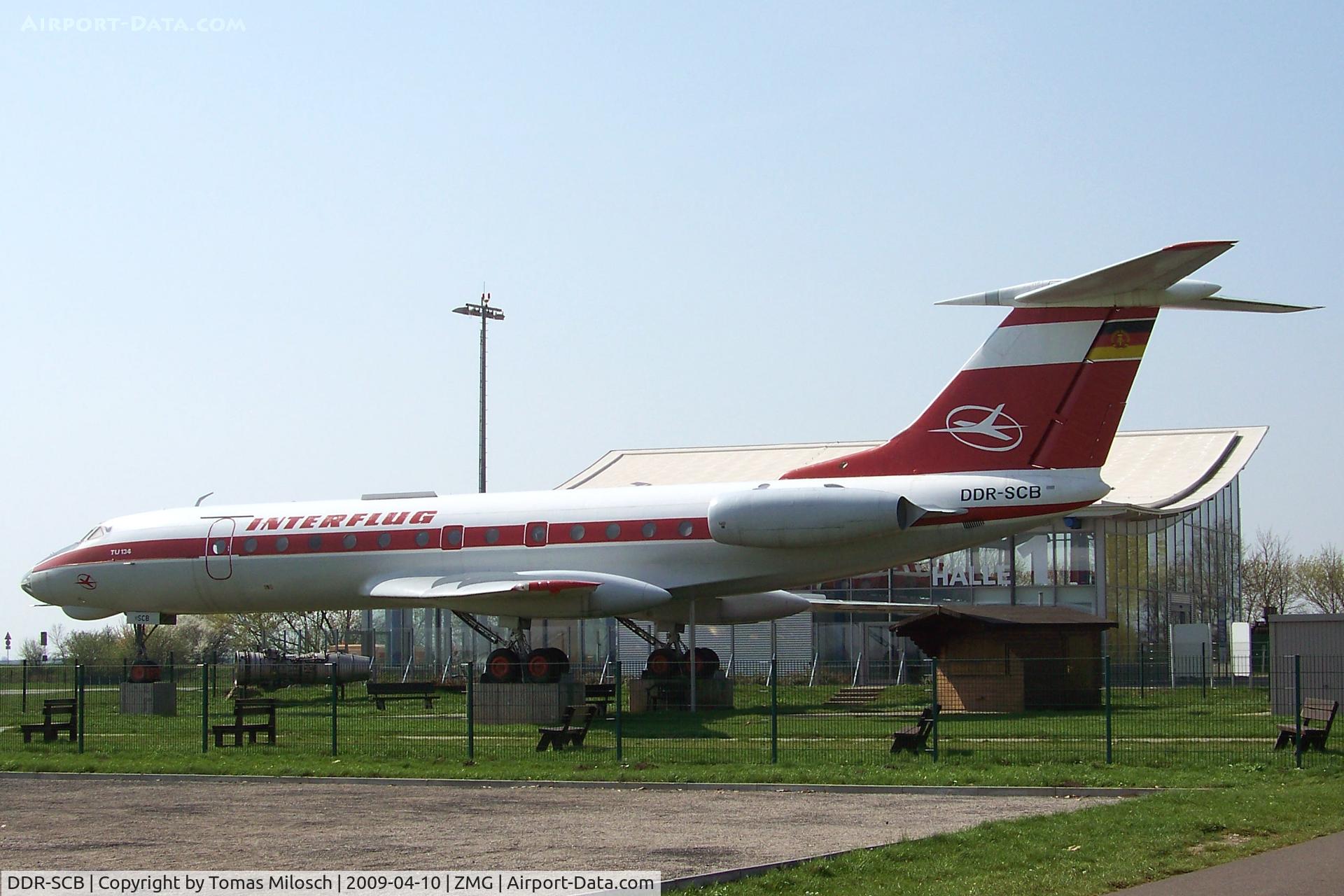 DDR-SCB, 1968 Tupolev Tu-134 C/N 8350503, Magdeburg (ZMG/EDBM), Germany