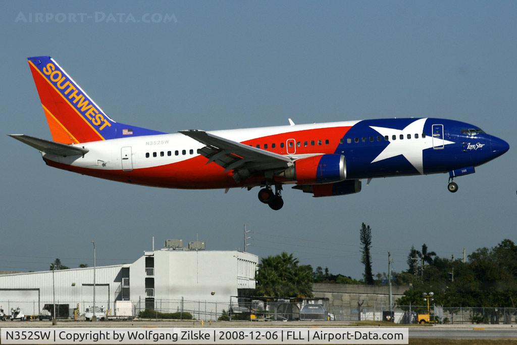 N352SW, 1990 Boeing 737-3H4 C/N 24888, visitor